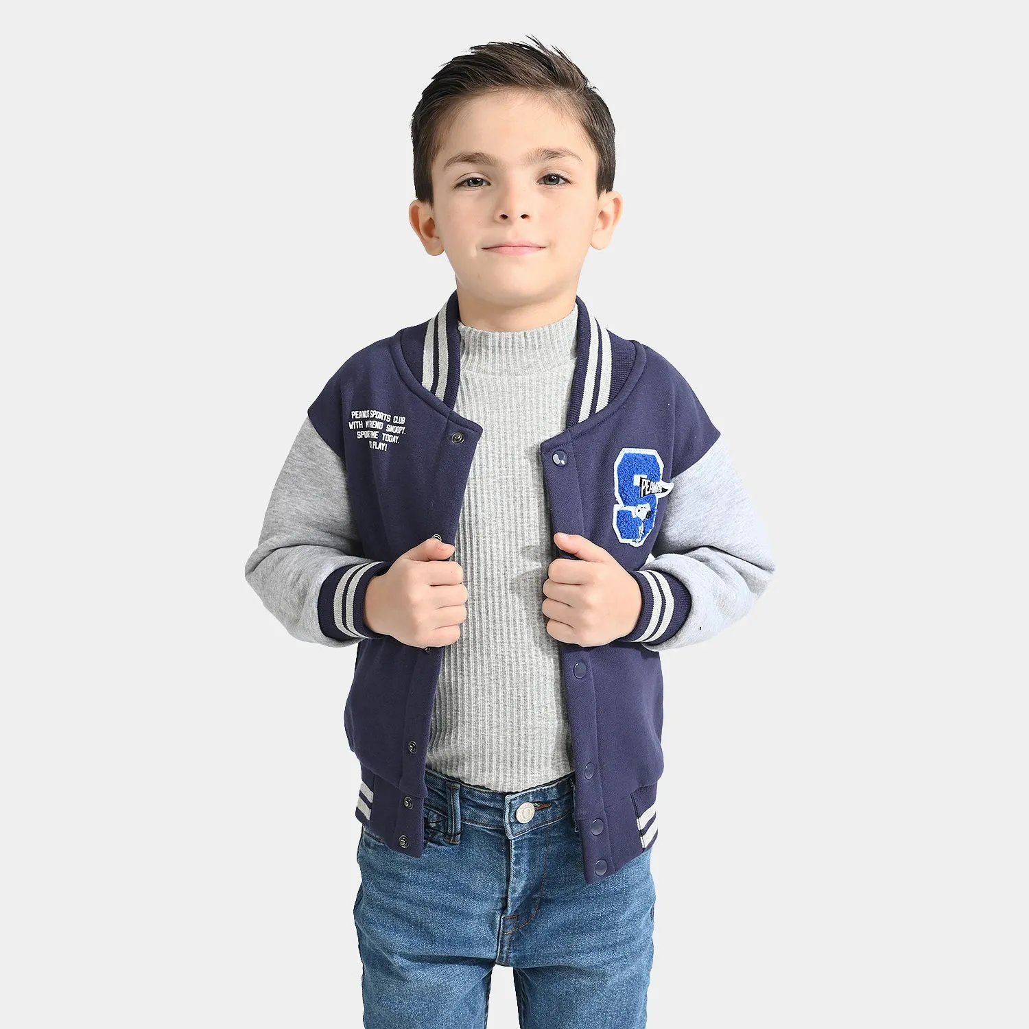 Boys Fleece Knitted Jacket Character
