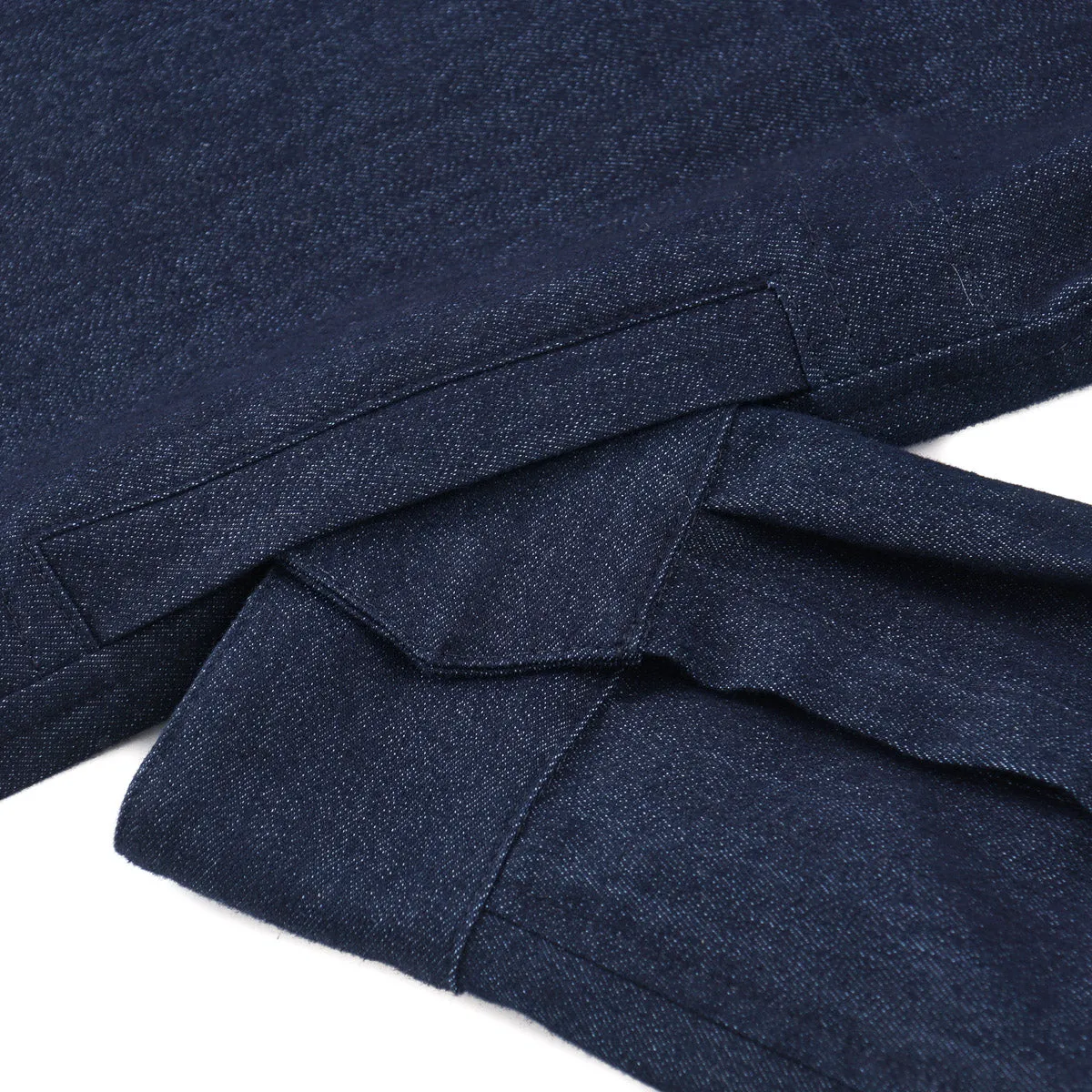 Manto Zip-Front Stretch Denim Jacket