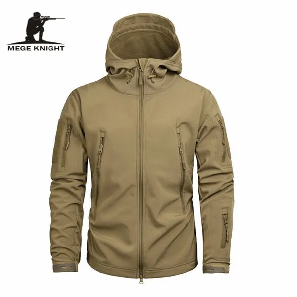 Mege Brand Clothing Camouflage Fleece Jacket