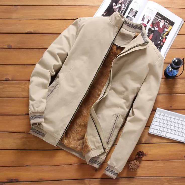 Men's Clothing Windbreaker Stand Collar Jacket