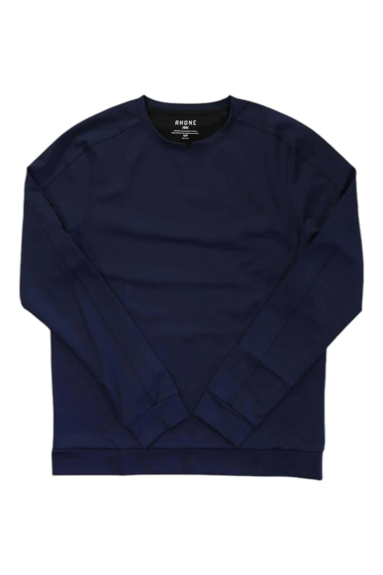 Rhone Mens Spar Notch Crewneck Top